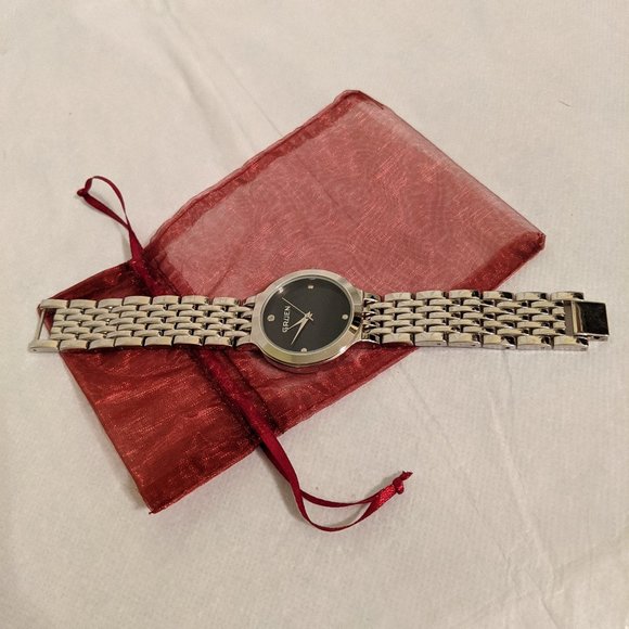 Gruen Silver Tone Diamond Quartz Wrist Watch - Picture 4 of 8